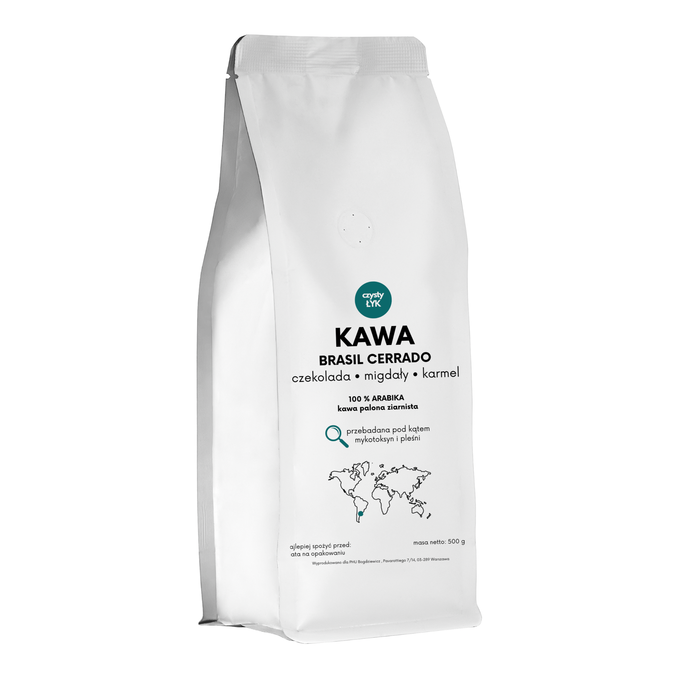 KAWA ziarnista Brasil Cerrado 1 kg Czysty Łyk