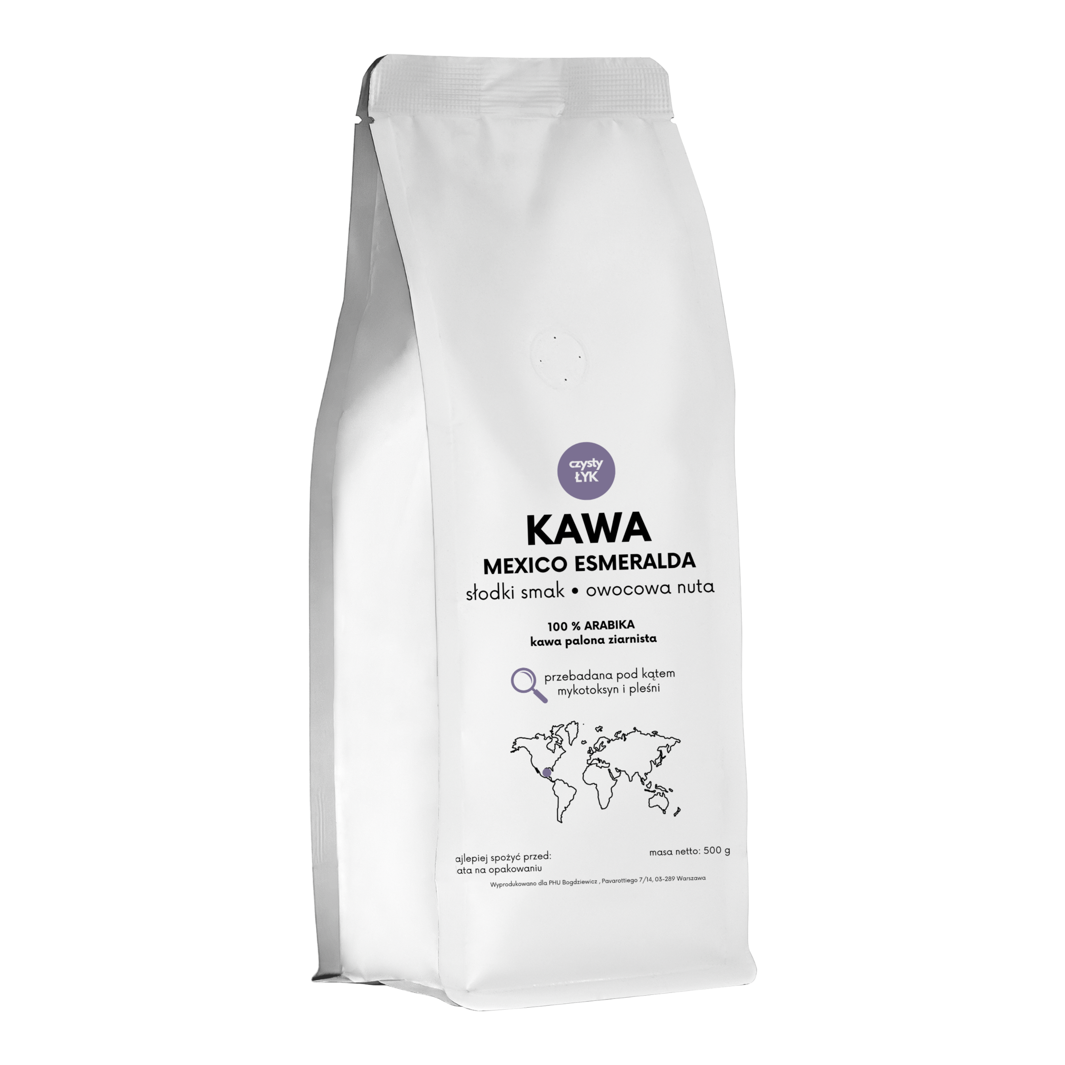 KAWA ziarnista Mexico Esmeralda 1 kg Czysty Łyk