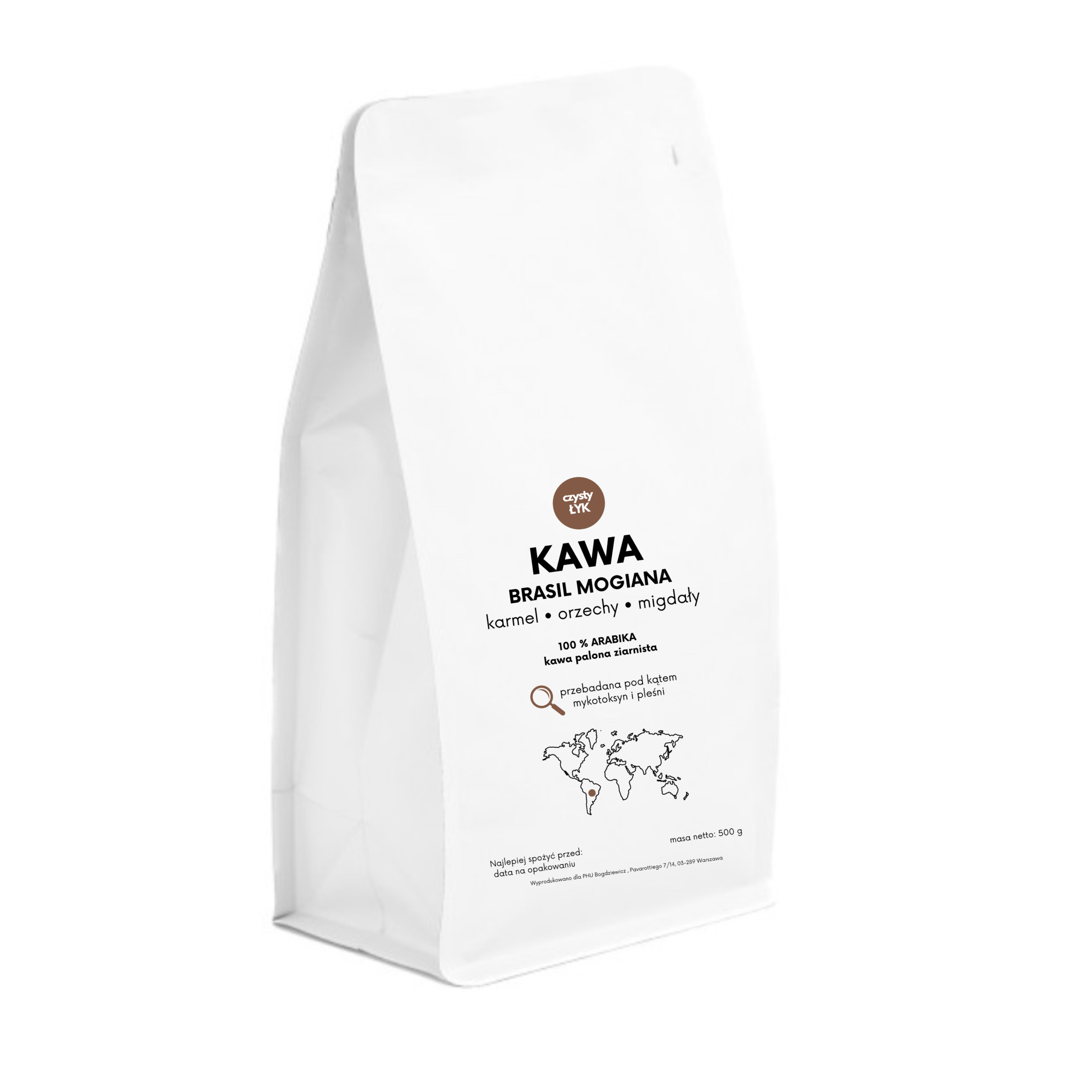 Kawa ziarnista Jazz Coffee – 500 g Czysty Łyk – przód opakowania