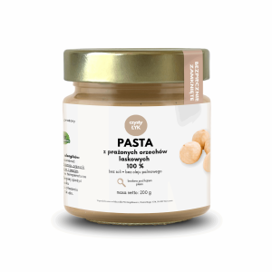 Pasta orzechowa z prażonych ORZECHÓW LASKOWYCH 100 % Czysty Łyk