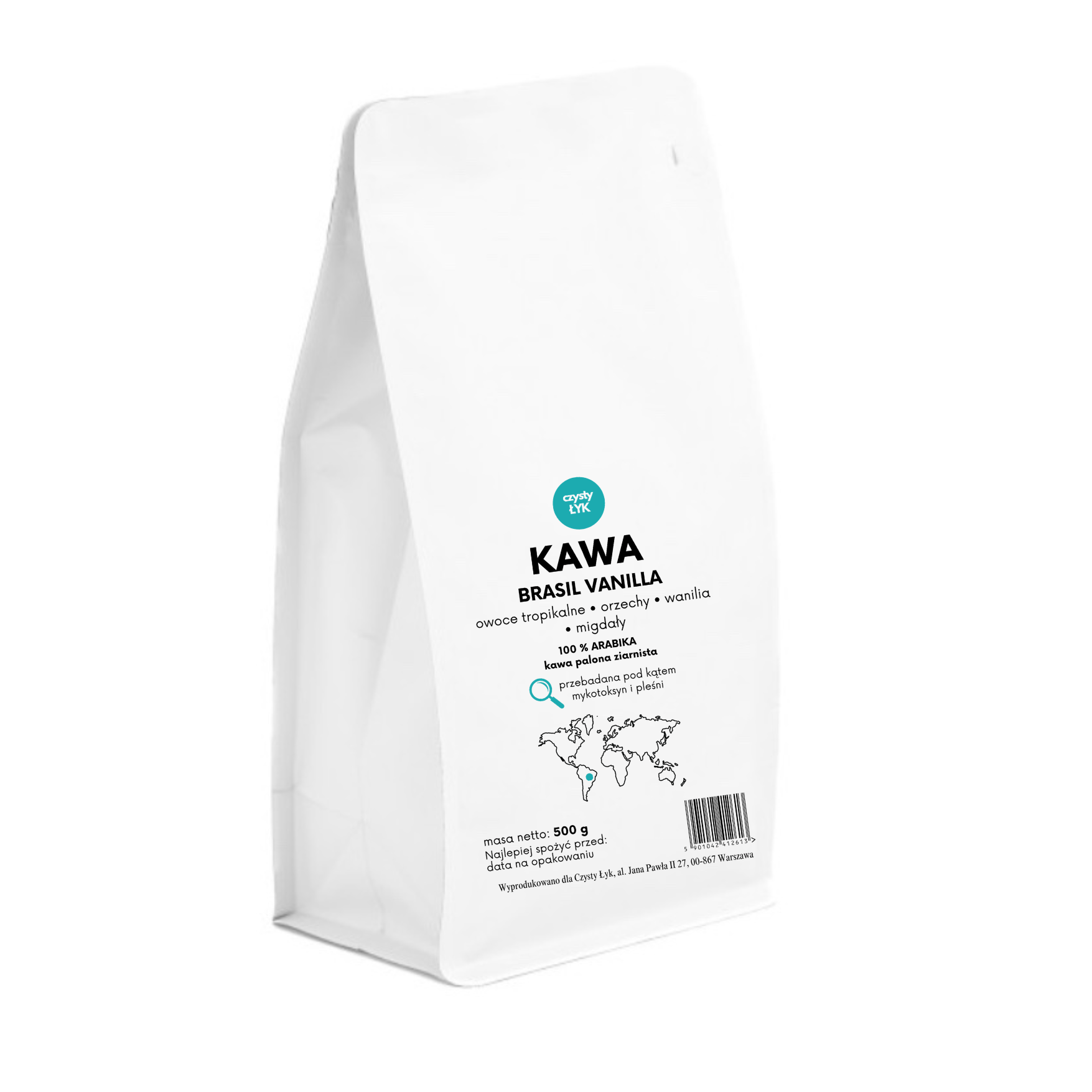 Kawa ziarnista Brasil Vanilla 500 g Czysty Łyk